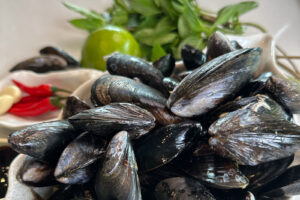 Bl&aring;skjell med thaibasilikum &ndash; Ingredienser