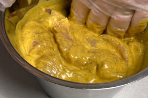 Kylling i marinade for satay