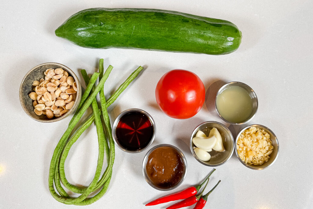 Som tam thai – ingredienser