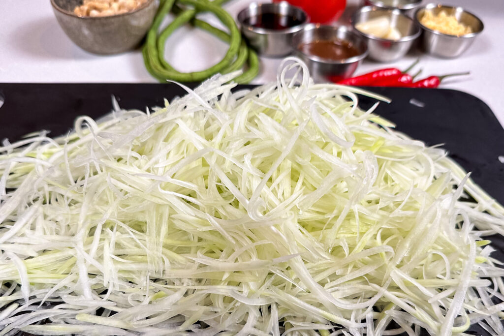 Som tam thai – strimlet grønn papaya