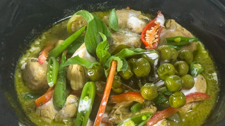 Grønn kyllingcurry - ferdig rett