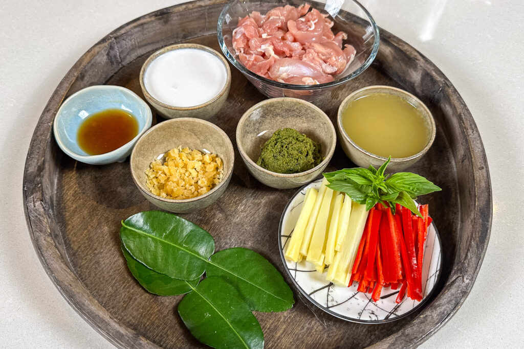 Grønn kyllingcurry - Ingrediensene
