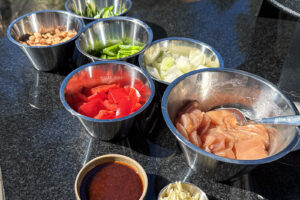 Kylling cashewn&oslash;tter - ingrediensene