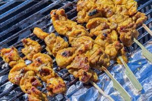 satay - p&aring; grillen