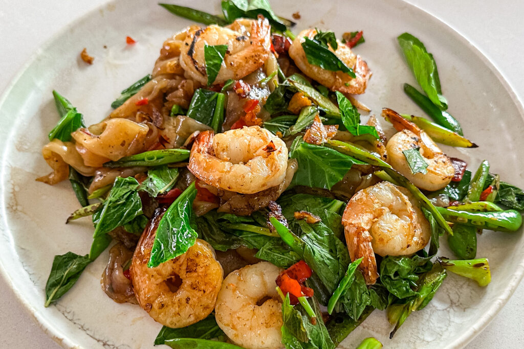Pad Kee Mao - Drunken Noodles - ferdig rett