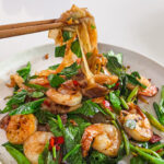 Pad kee mao - drunken noodles - ferdig rett