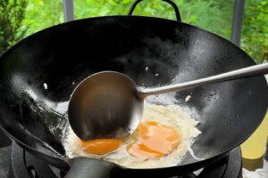 Khao Pad Khai, Fried rice - Egg stekes