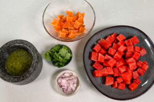 Yam salmon - ingredienser