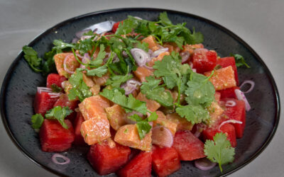 Yam Salmon – Rå laks med vannmelon