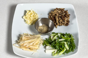 Dampet havabbor med ung ingefær Preppet aromater