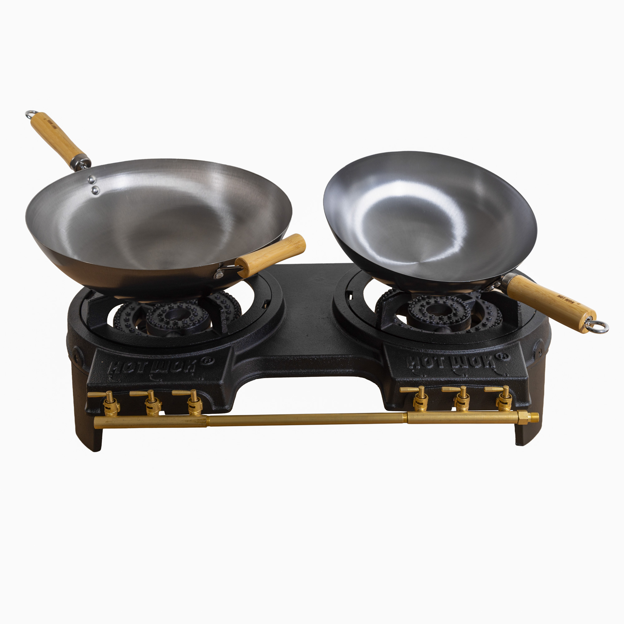 Hot wok double 2 x 10 kw gassbluss Hot wok double 2 x 10 kw, med woker på