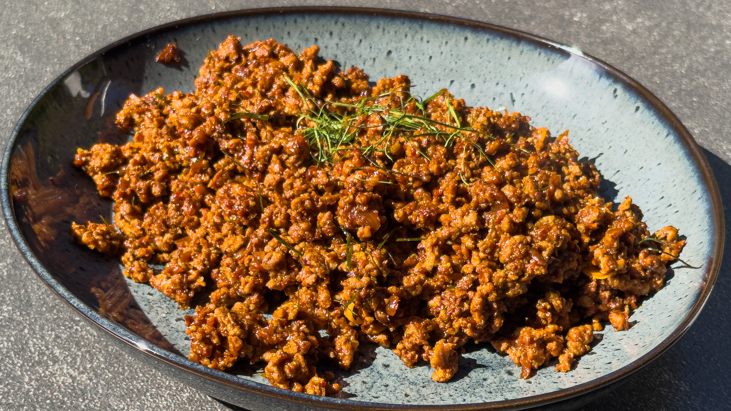 Khua kling moo – tørr curry med svinenakke