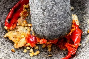 st&oslash;t chili og hvitl&oslash;k